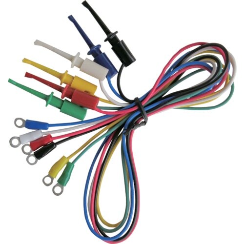 テイシン 端子付テストリード 50cm 丸端子⇔I