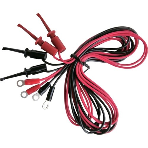 テイシン 端子付テストリード 100cm 丸端子⇔