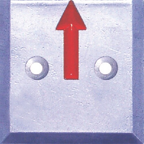 STS 境界用標示板(2穴・貼付用)SH−15 (