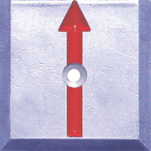 STS 境界用標示板(1穴・貼付用)SH−5 (1