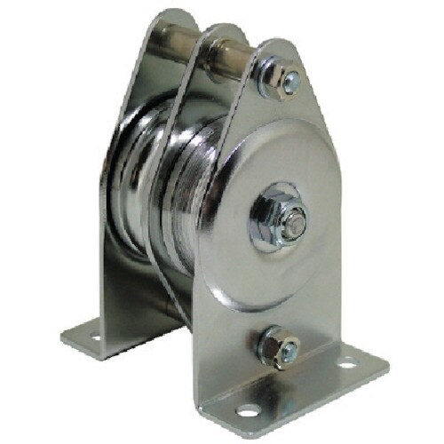 HHH ステンレス固定滑車たて型二車