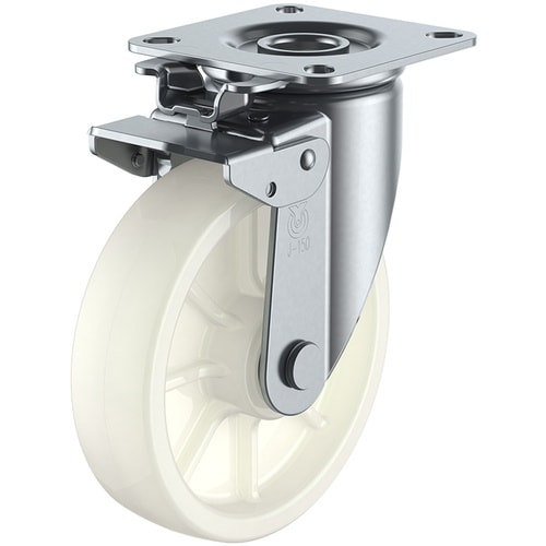 ユーエイ プレート式 自在 キャスター ナイロン