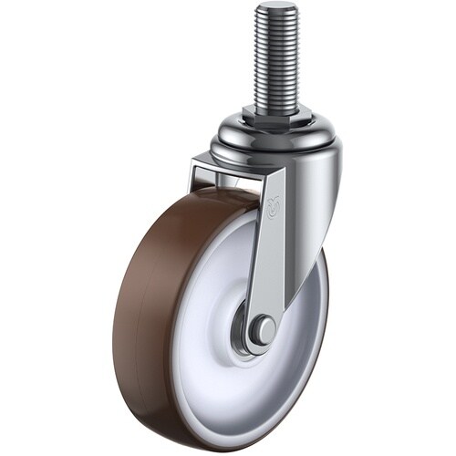 ユーエイ ねじ込み式 自在 キャスター ウレタン