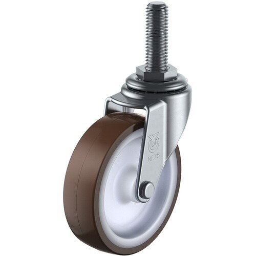 ユーエイ ねじ込み式 自在 キャスター ウレタン