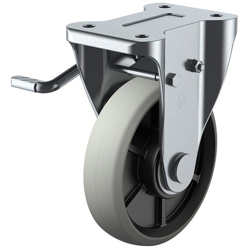 ユーエイ プレート式 固定 キャスター ウレタン