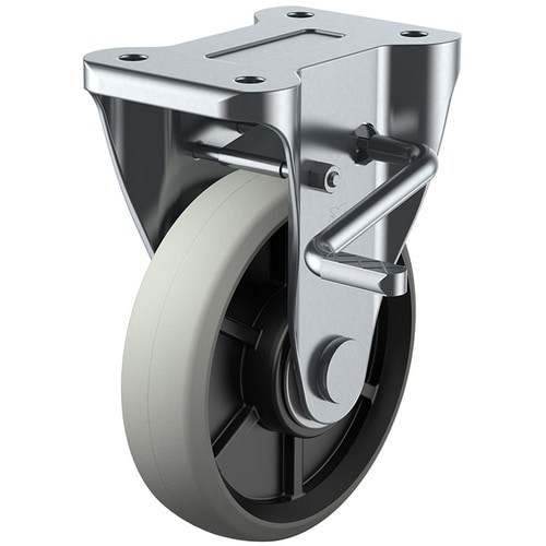 ユーエイ プレート式 固定 キャスター ウレタン