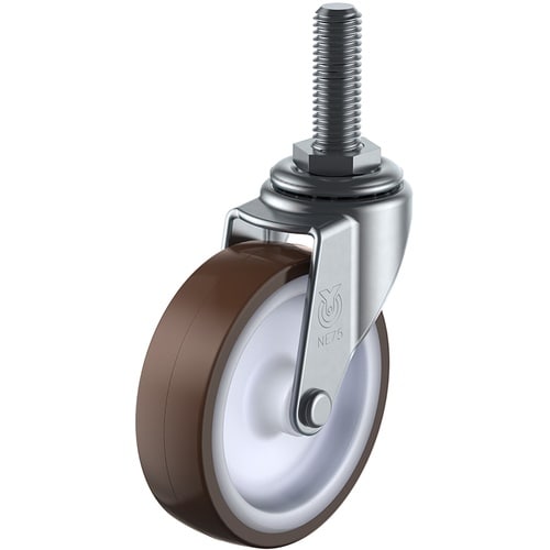 ユーエイ ねじ込み式 自在 キャスター ウレタン