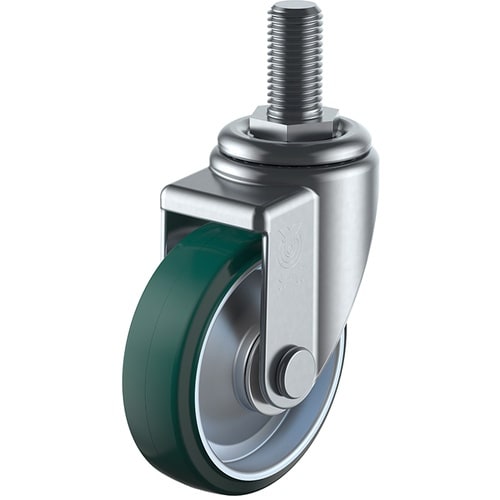 ユーエイ ねじ込み式 自在 キャスター ウレタン