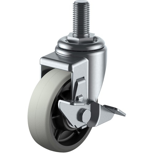 ユーエイ ねじ込み式 自在 キャスター ウレタン