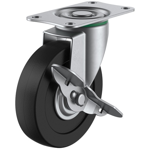 ユーエイ プレート式 自在 ステンレスキャスター