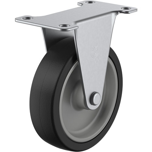 ユーエイ プレート式 固定 ステンレスキャスター