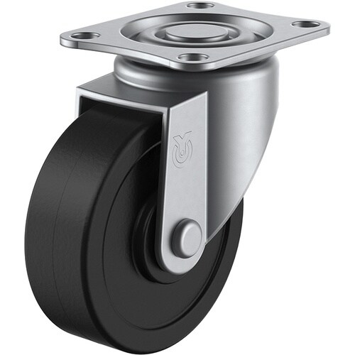 ユーエイ プレート式 自在 ステンレスキャスター