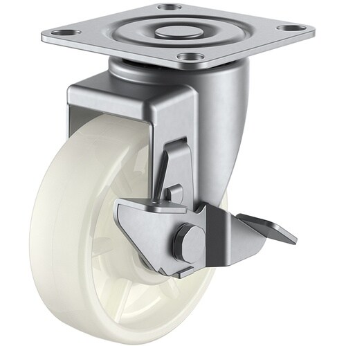 ユーエイ プレート式 自在 ステンレスキャスター