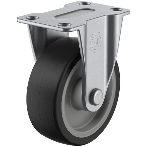 ユーエイ プレート式 固定 ステンレスキャスター