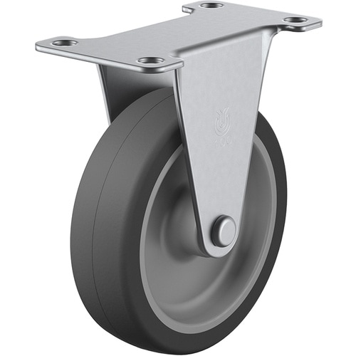 ユーエイ プレート式 固定 ステンレスキャスター