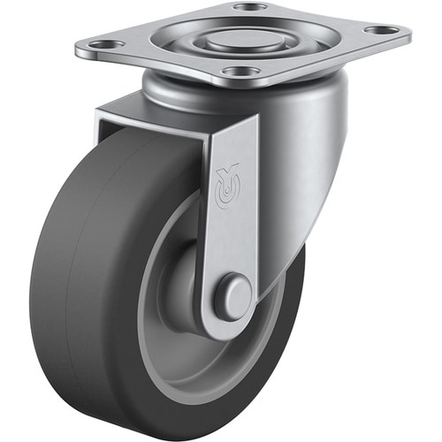 ユーエイ プレート式 自在 ステンレスキャスター