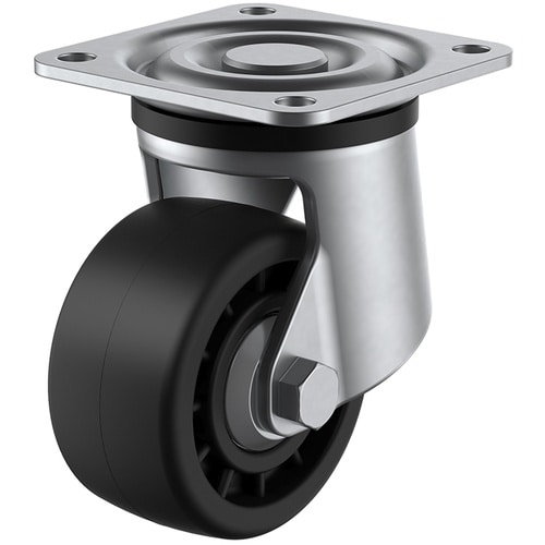 ユーエイ プレート式 自在 ステンレス低床キャスタ