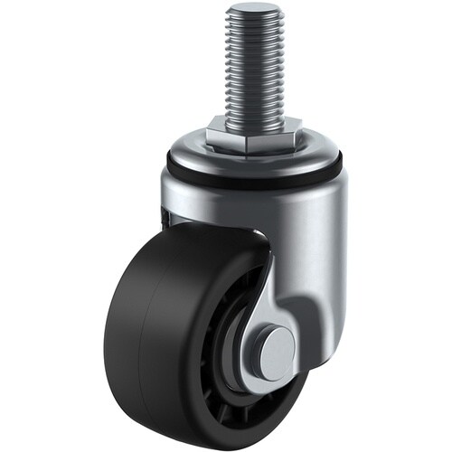 ユーエイ ねじ込み式 自在 低床キャスター 強化ナ