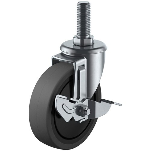 ユーエイ ねじ込み式 自在 キャスター エラストマ