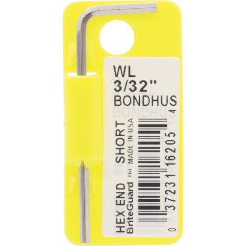 BONDHUS 六角L−レンチ ショート 3/32