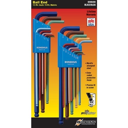 BONDHUS ボールポイントLレンチセット ダブ