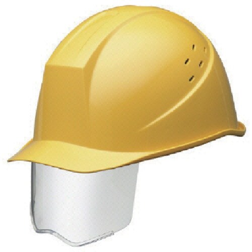 ミドリ安全 スライダー面付ヘルメット通気孔型 イエ