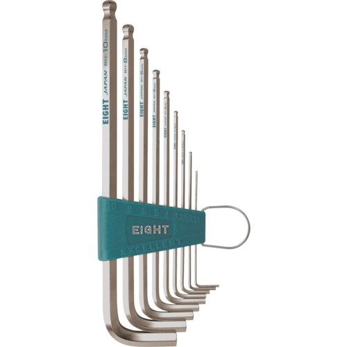 EIGHT 六角棒スパナ ボールポイントロング シ