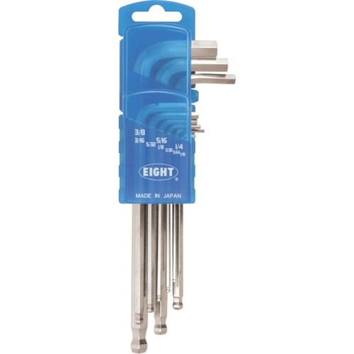 EIGHT 六角棒スパナ テーパー セミロング ド
