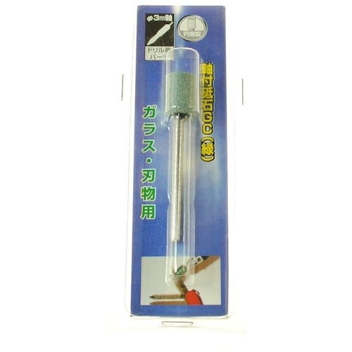 ヤナセ 軸付砥石 円筒型 10x13x3 #120