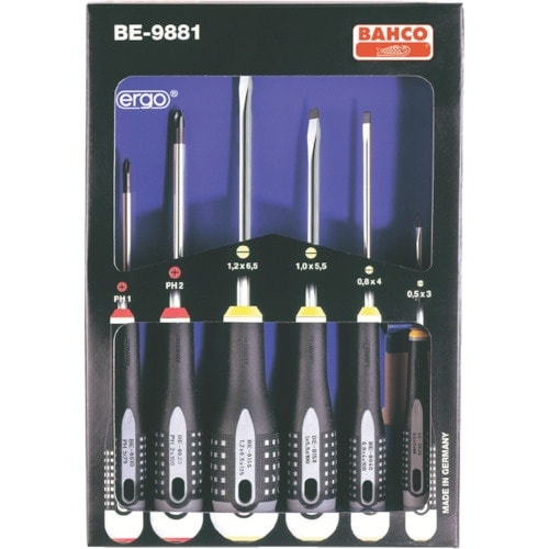 BAHCO 絶縁ドライバー エルゴドライバーセット