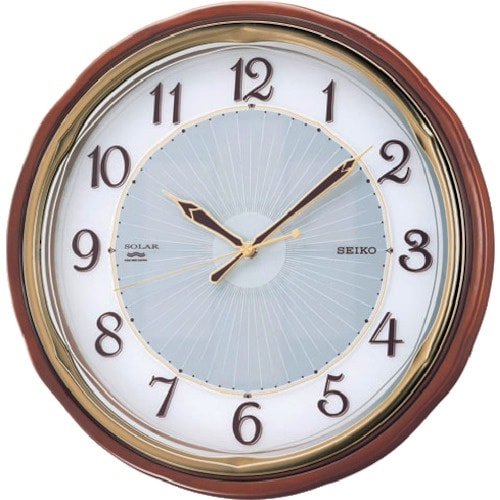 SEIKO ソーラー電波掛時計 木枠
