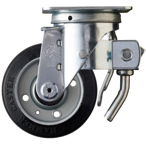 ハンマー 旋回式ゴム車輪(ローラーベアリング)10