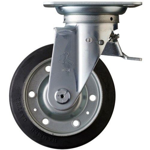 ハンマー スイッチキャスター ゴム車輪 150mm