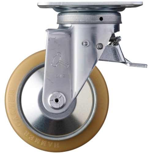 ハンマー スイッチキャスター ウレタン車輪(ローラ