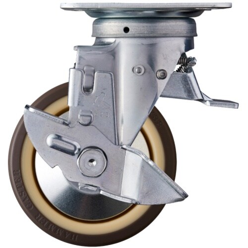 ハンマー スイッチキャスター ウレタン車輪(ナイロ