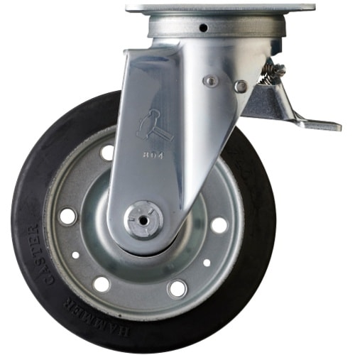 ハンマー スイッチキャスター ゴム車輪(ローラーベ