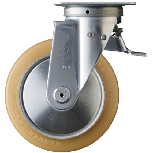 ハンマー スイッチキャスター ウレタン車輪(スチー