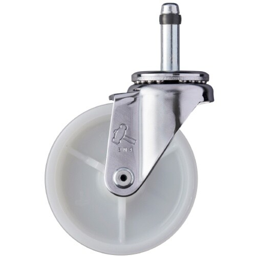 ハンマー 差込み旋回式ナイロン車輪 85mm