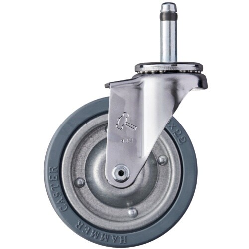 ハンマー 差込み旋回式ゴム車輪(スチールホイール)