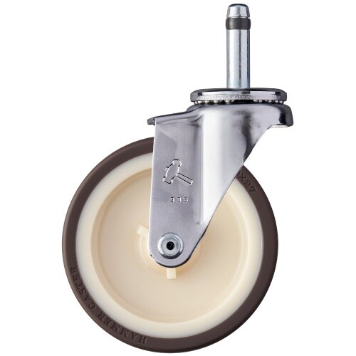 ハンマー 差込み旋回式ウレタン車輪(ナイロンホイー