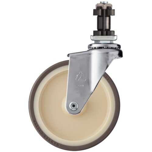 ハンマー パイプ差込み旋回式ウレタン車輪(ローラー