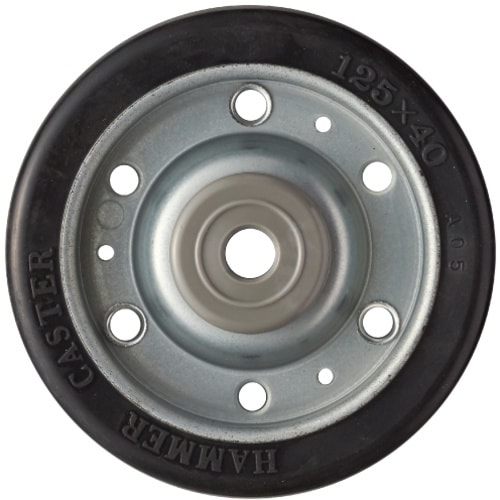 ハンマー S型幅広ゴム車輪 125mm