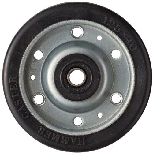 ハンマー S型幅広ゴムB入り車輪 125mm