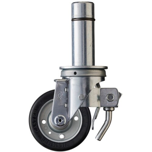 ハンマー 足場用旋回式ゴム車輪(ワイドタイプ)10