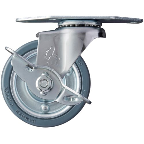 ハンマー Eシリーズコーナー 旋回式ゴム車輪(スチ