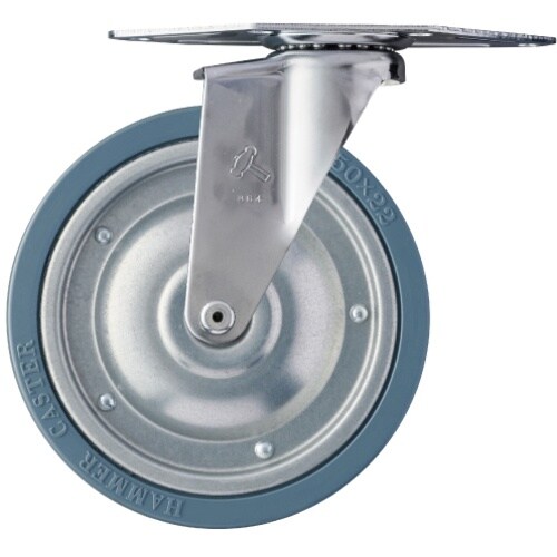 ハンマー Eシリーズコーナー 旋回式ゴム車輪(スチ