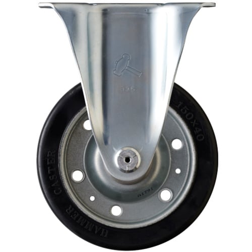 ハンマー 固定式ゴム車輪(ワイドタイプ)150mm