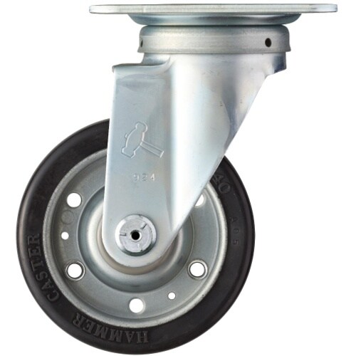 ハンマー 旋回式ゴム車輪(ワイドタイプ)125mm