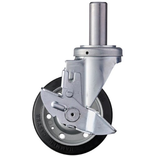 ハンマー 差込み式 旋回式ゴム車輪(ローラーベアリ