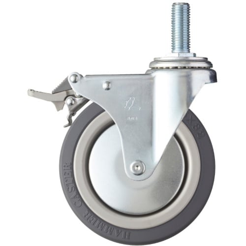 ハンマー ねじ込み旋回式ウレタン車輪 125mm